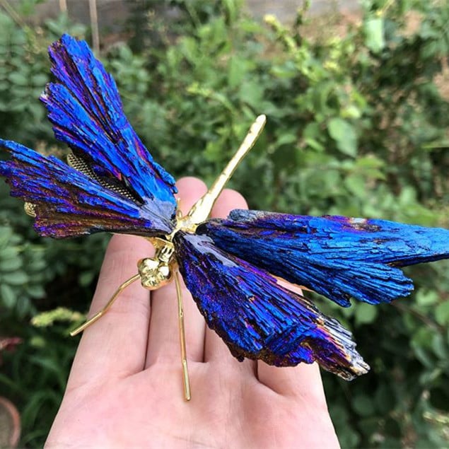 🔥LAST DAY 50% OFF - 💜🦋AURA TOURMALINE KYANITE DRAGONFLY