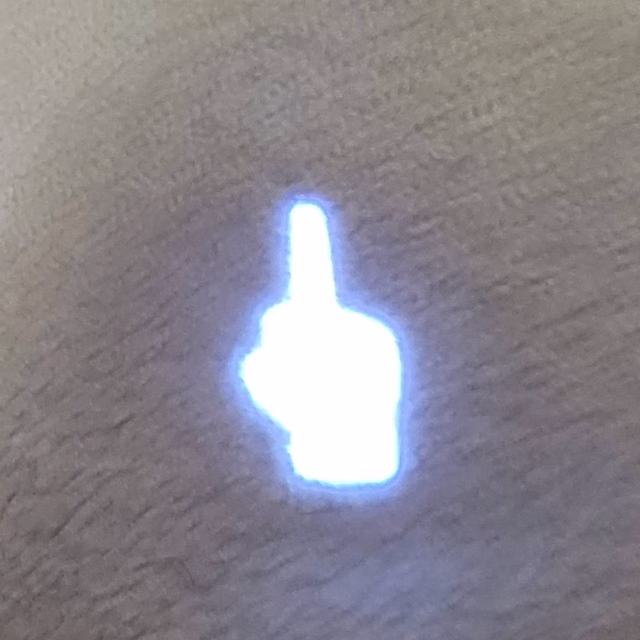 Middle Finger Projector Pen Fuck You Fuck Off Projection Pen