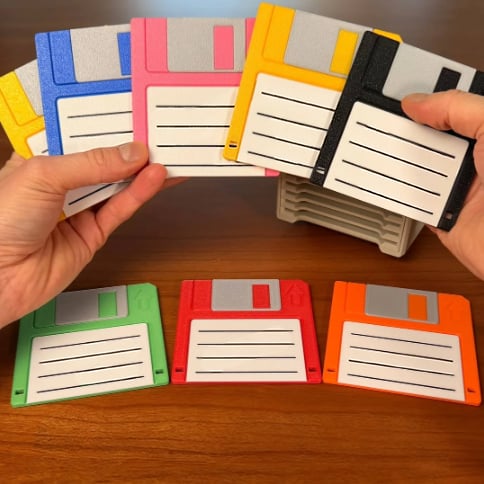 The Retro-Tech Coaster Holder
