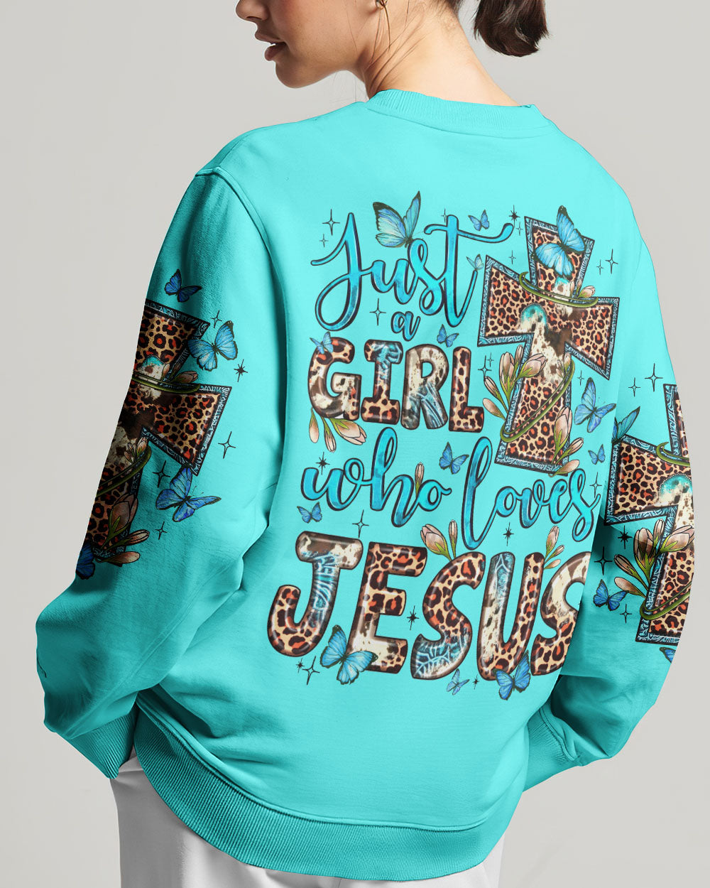 JUST A GIRL WHO LOVES JESUS ALL OVER PRINT - TY2406231