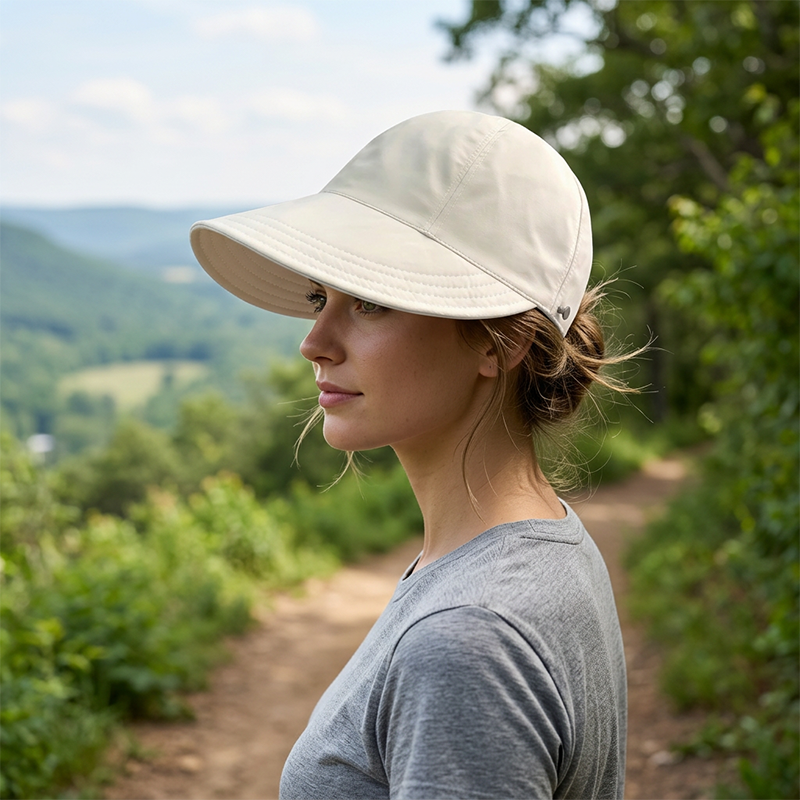 ✨Women’s UPF 50+ Elegant Foldable Sun Hat – Wide-Brim Cotton Bucket Hat with Neck Flap & Adjustable Strap 🌞🇬🇧 | Packable, Breathable & Beach-Ready
