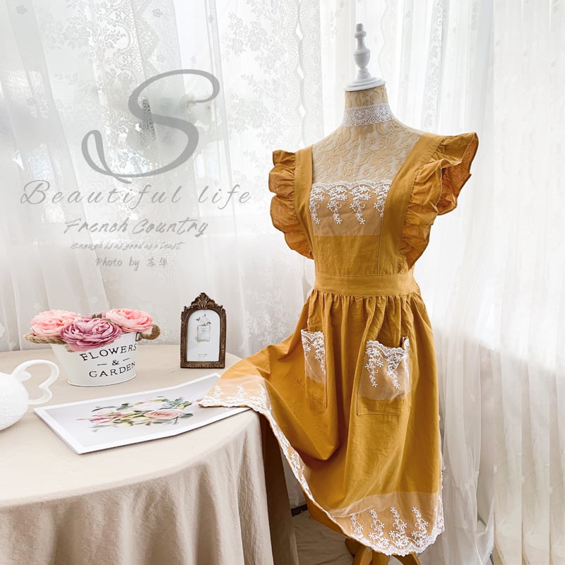 🌸The 100% Cotton Floral Apron – Soft, Stylish & Full Coverage