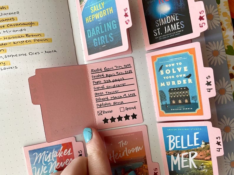 🔥LAST DAY 50% OFF - Mini Book Review File Folders