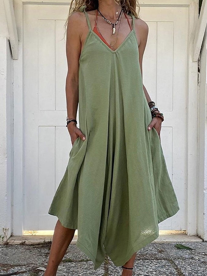 Women's Cotton Holiday Sling Dress