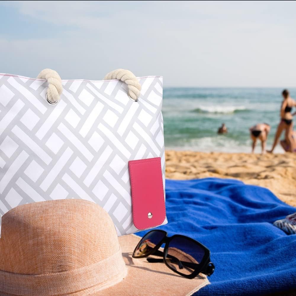 Beach Wine Tote Bag Wine Cooler Bag Leakproof Insulated Purse Carrier With Spout