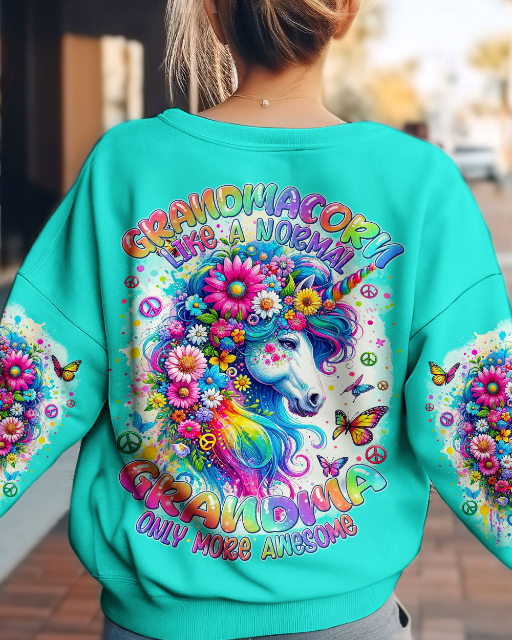 GRANDMACORN IS AWESOME UNICORN ALL OVER PRINT - TYTM1412231