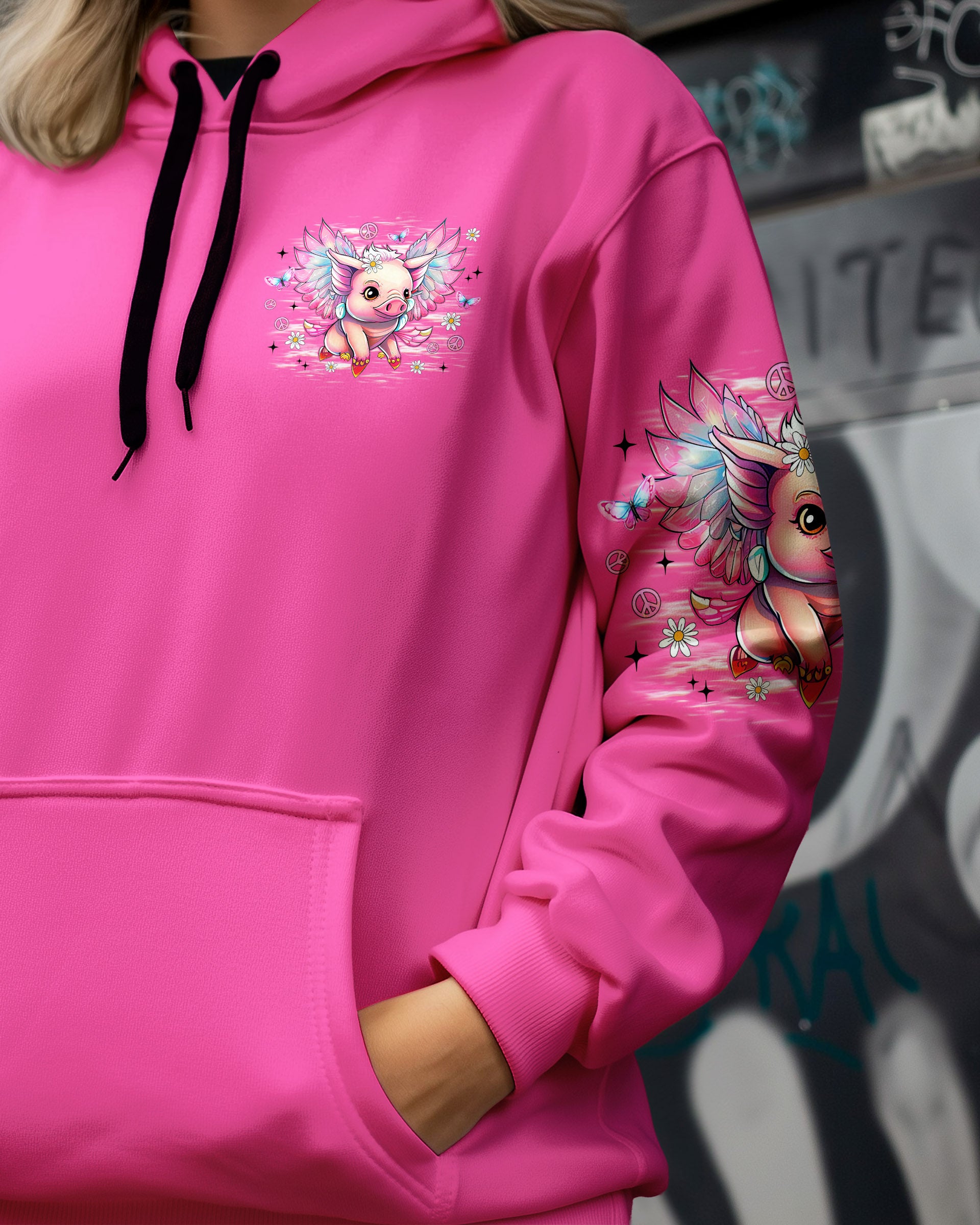 I BELIEVE THERE ARE ANGELS AMONG US PIG WINGS ALL OVER PRINT - TLNZ1309252
