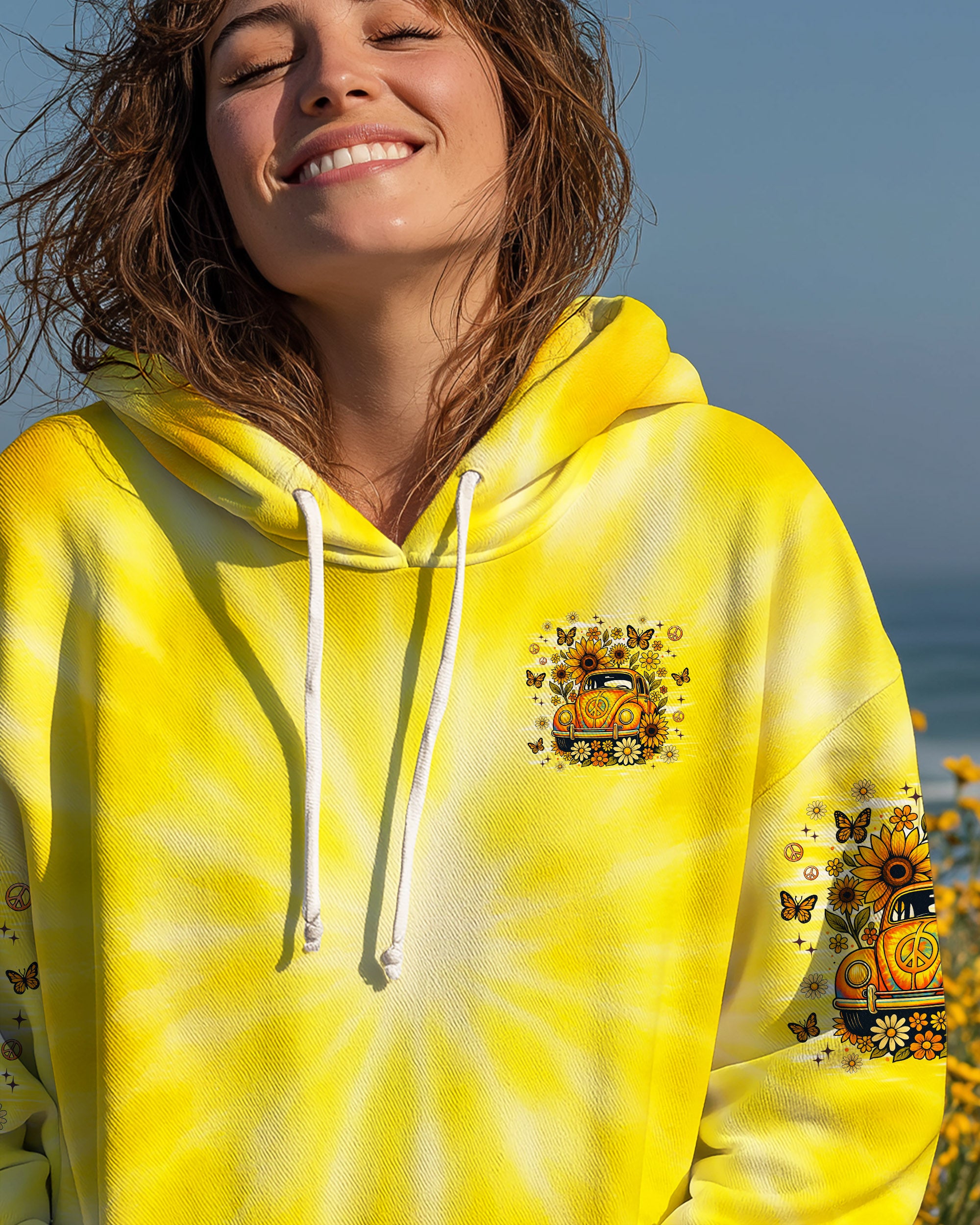 RUNNING AGAINST THE WIND CAR TIE DYE ALL OVER PRINT - TLNZ1009252