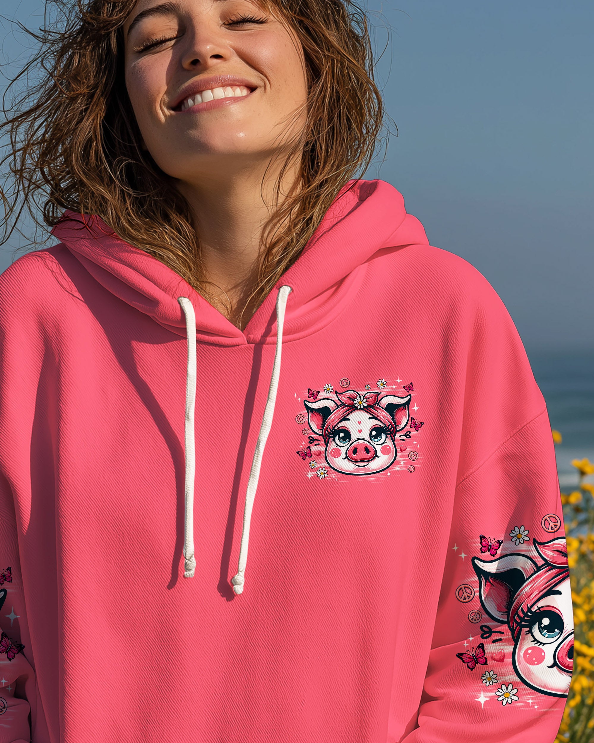 IF I'M MOODY GIVE ME FOODY PIG  ALL OVER PRINT - TLNZ2508251