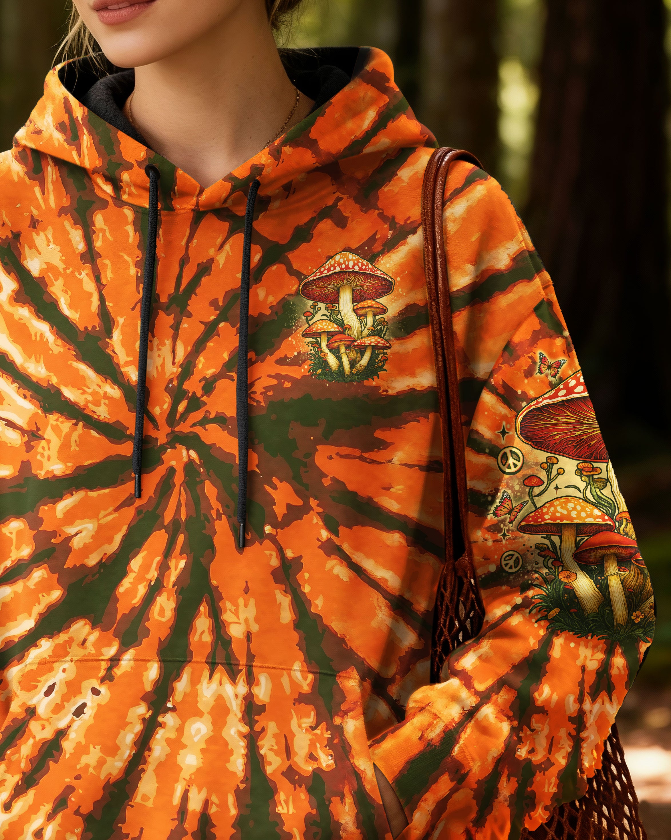 EAT MUSHROOMS SEE THE UNIVERSE TIE DYE ALL OVER PRINT - TLNO1310251