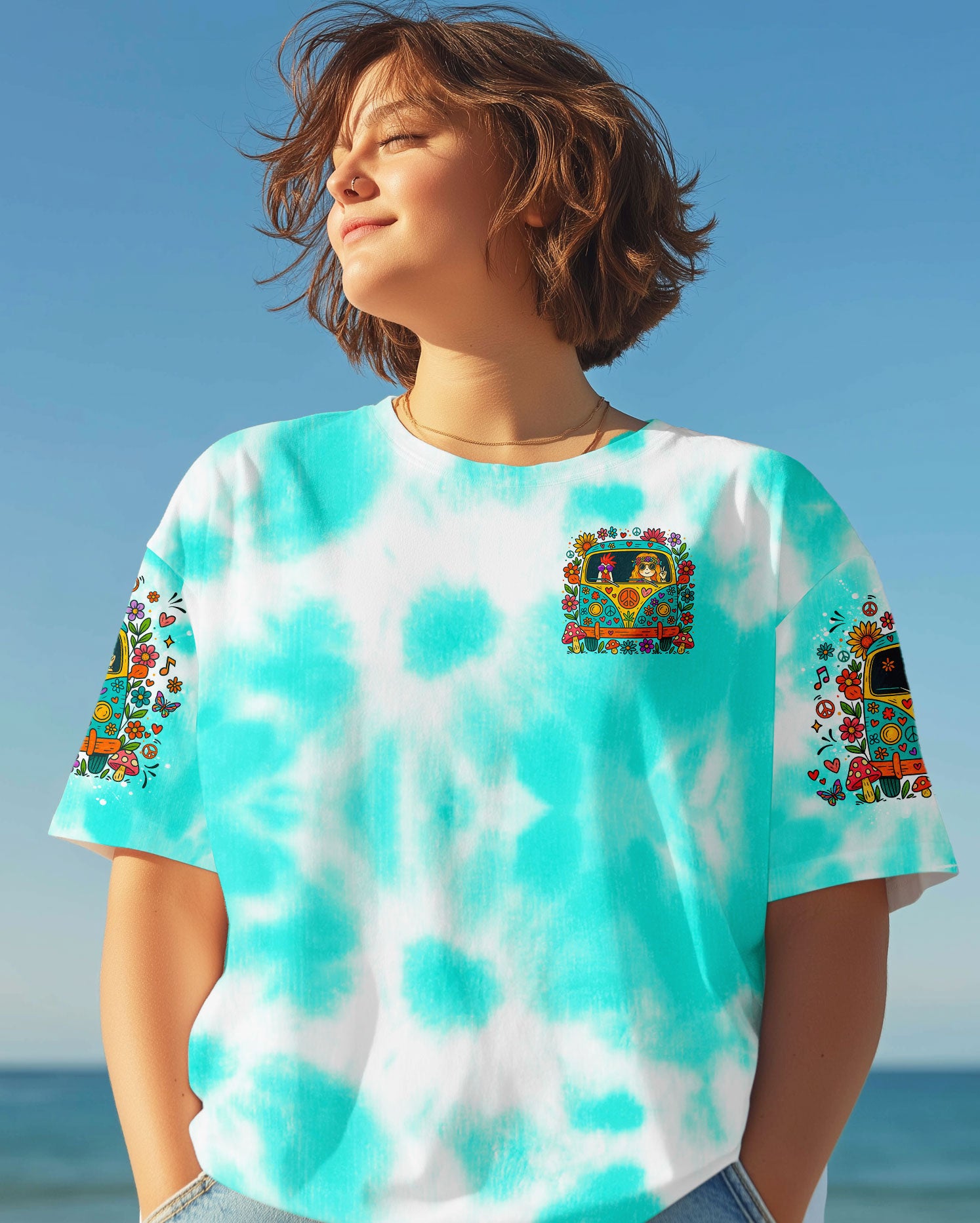 RUNNING AGAINST THE WIND BUS TIE DYE ALL OVER PRINT - TLNO2107253