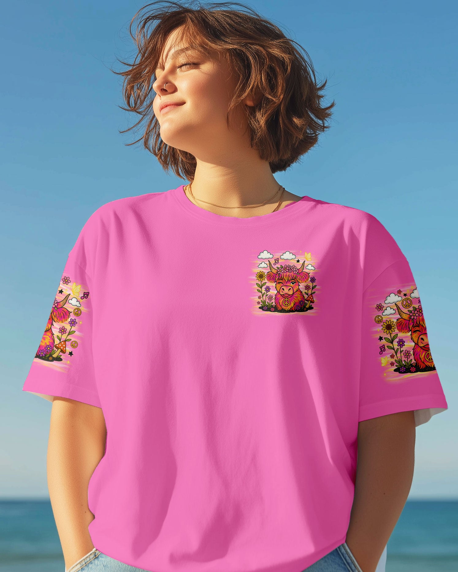 MOOD SWINGS COW TIE DYE ALL OVER PRINT - TLNO2307251