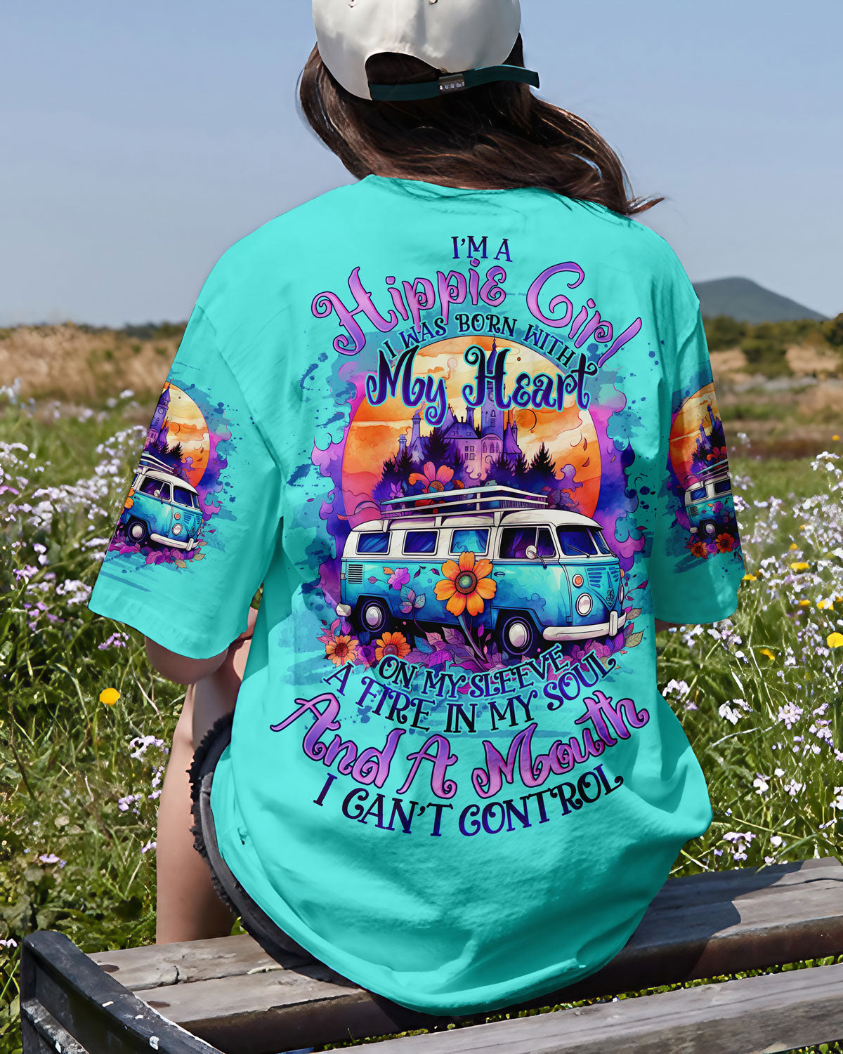 I'M A HIPPIE GIRL ALL OVER PRINT - TLNO1508232