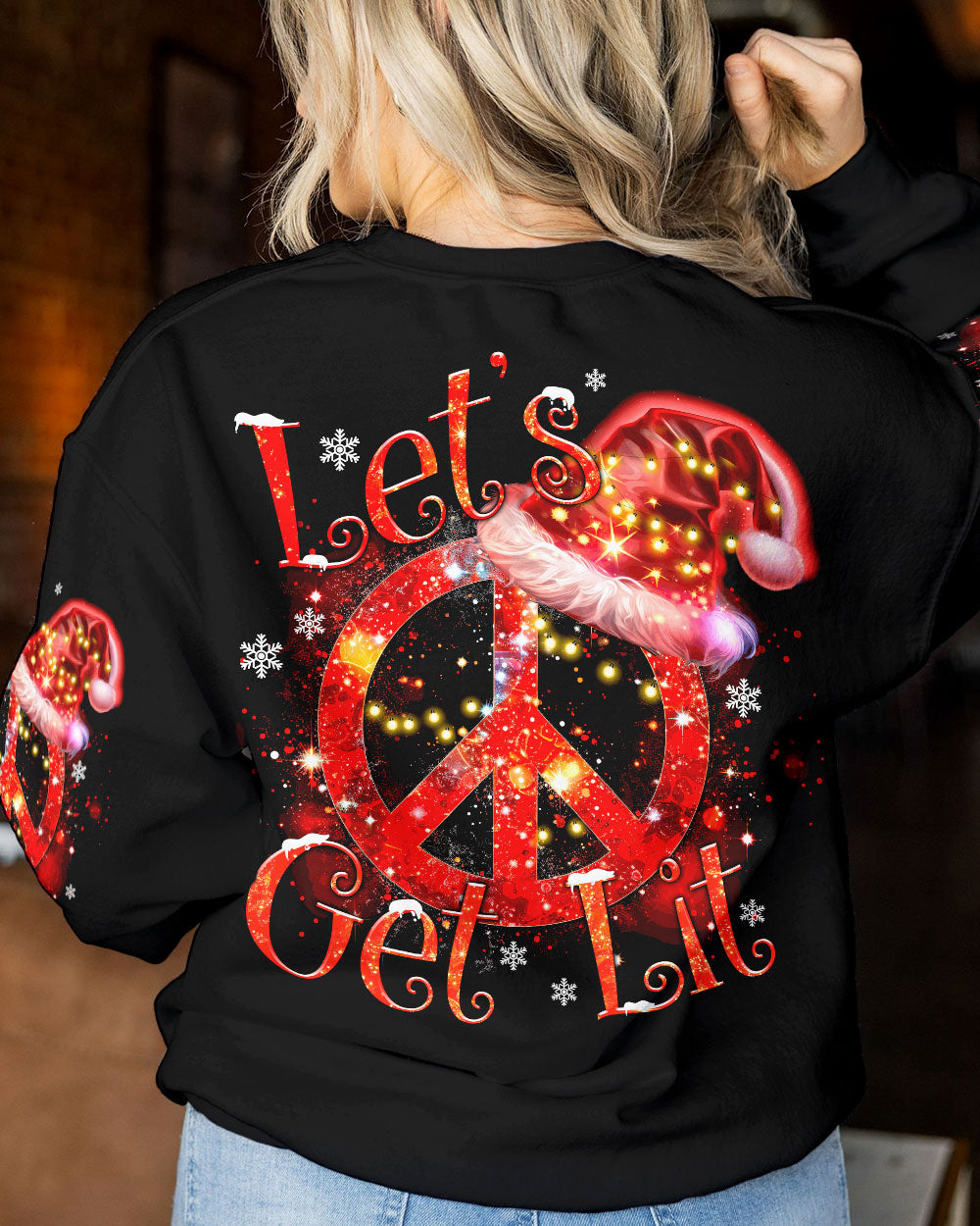 LET'S GET LIT CHRISTMAS ALL OVER PRINT - TYTM0709233