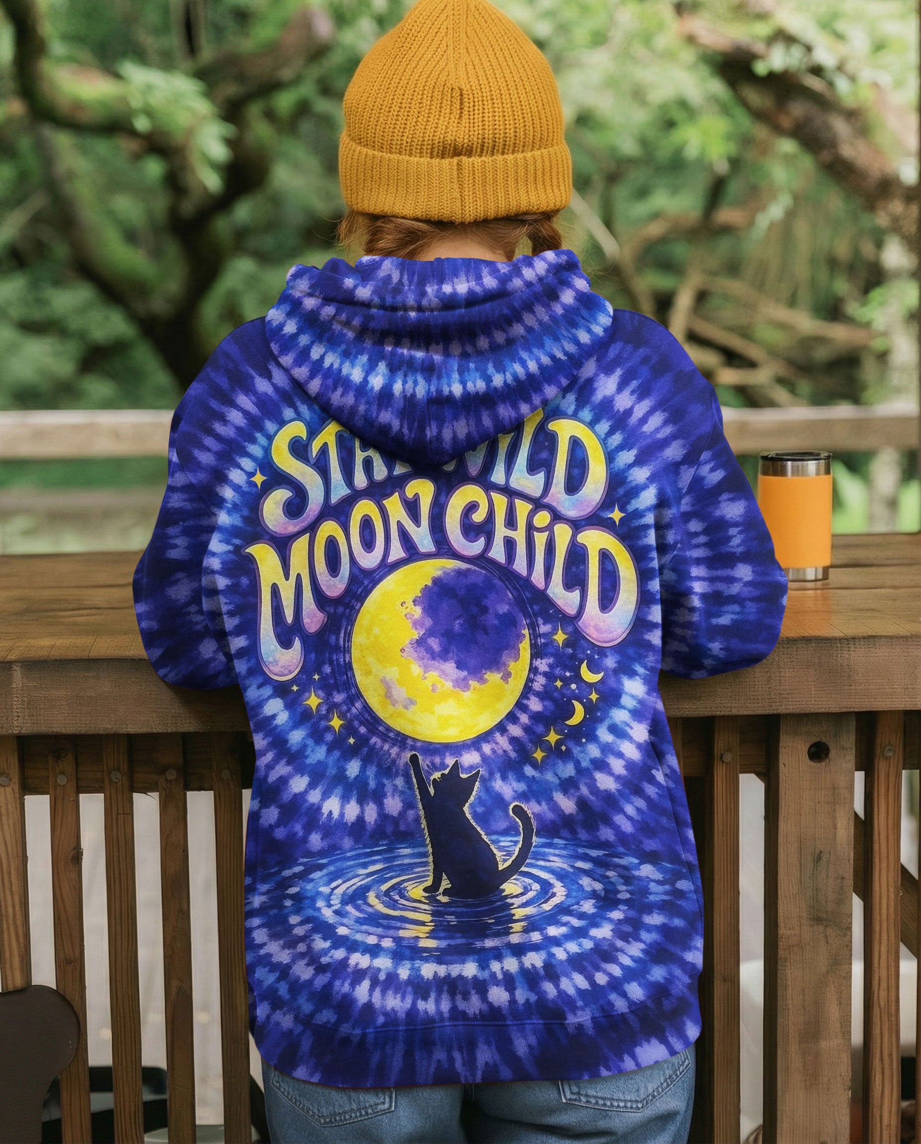 STAY WILD MOON CHILD  MOON CAT ALL OVER PRINT - TLNO1202261