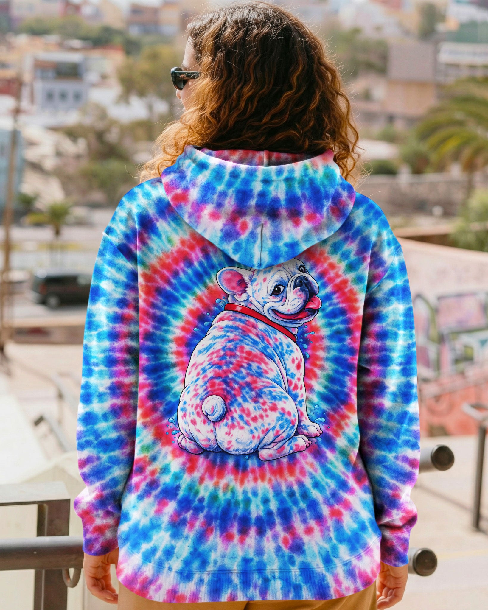 FRENCH BULLDOG SWIRL ALL OVER PRINT - TLNO0903261