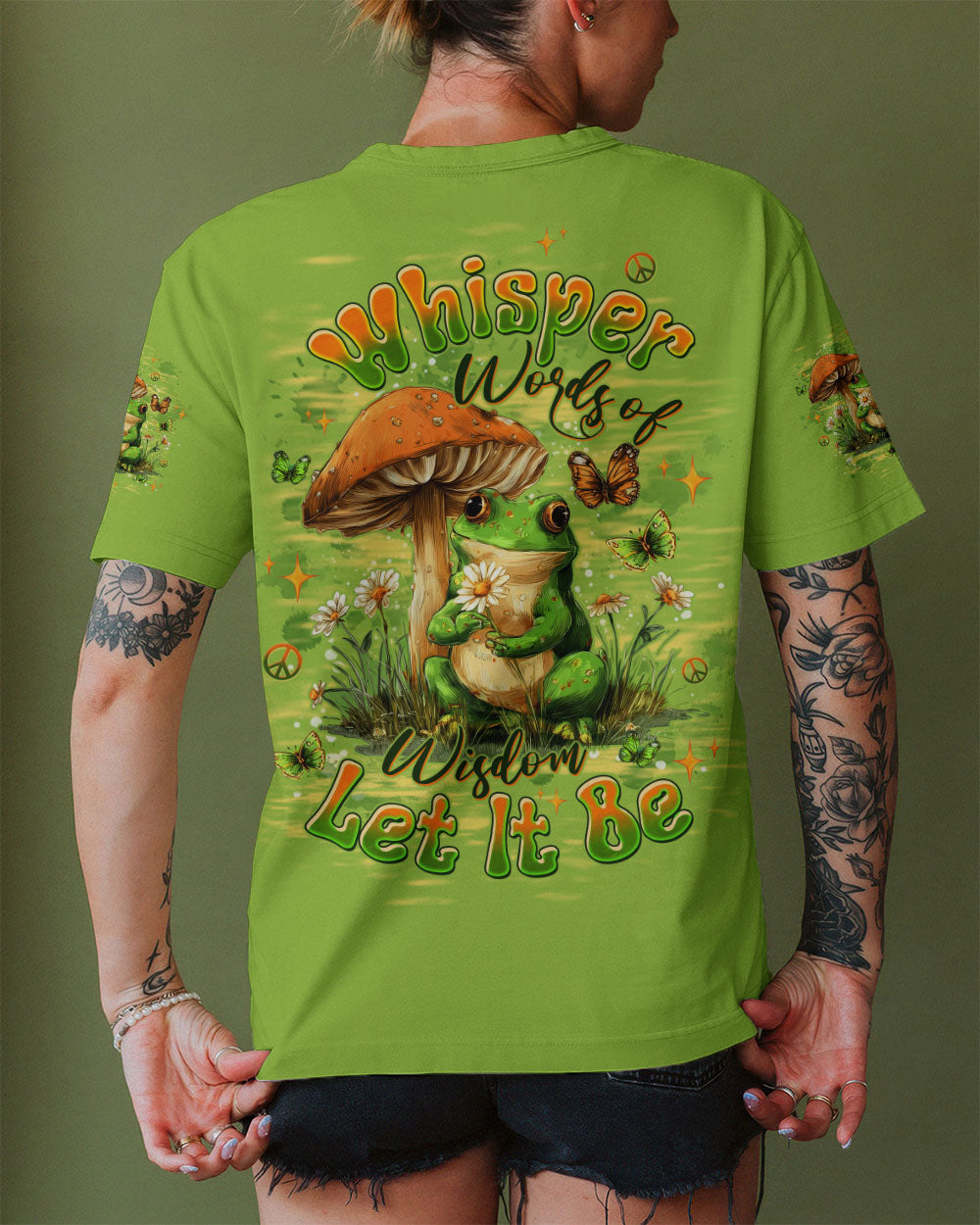 WHISPER WORDS OF WISDOM LET IT BE FROG  ALL OVER PRINT  - TLTW0511254