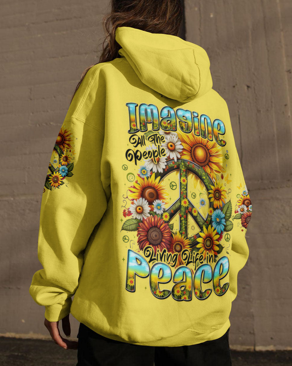IMAGINE ALL THE PEOPLE LIVING LIFE IN PEACE ALL OVER PRINT - TYTD1507251