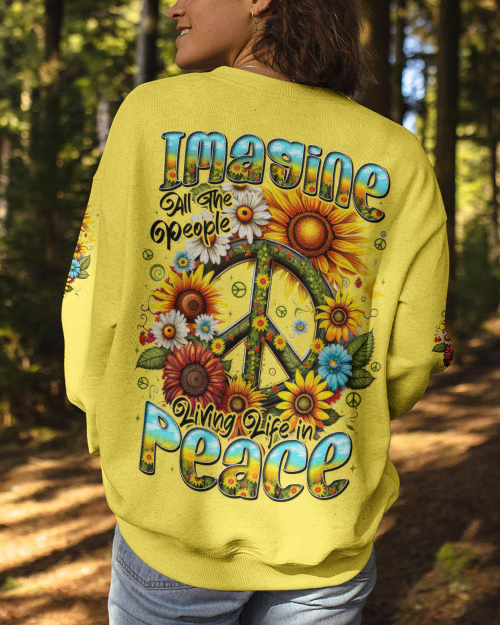 IMAGINE ALL THE PEOPLE LIVING LIFE IN PEACE ALL OVER PRINT - TYTD1507251
