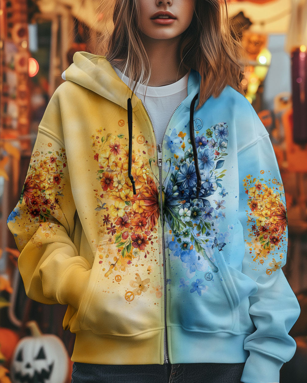 HIPPIE SOUL BUTTERFLY FLOWER ALL OVER PRINT  - TLNT2111244
