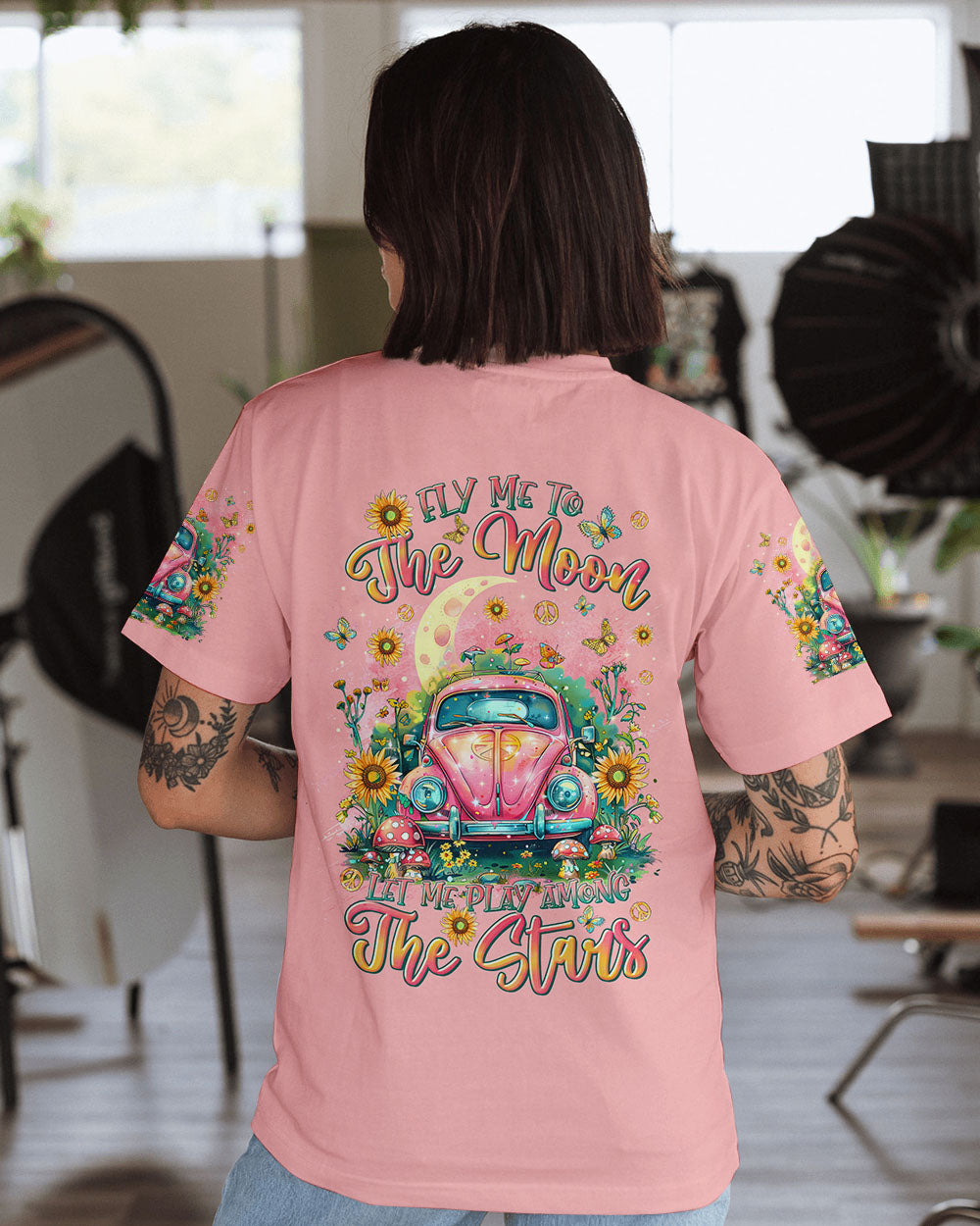 FLY ME TO THE MOON CAR ALL OVER PRINT   - TLTR2611242