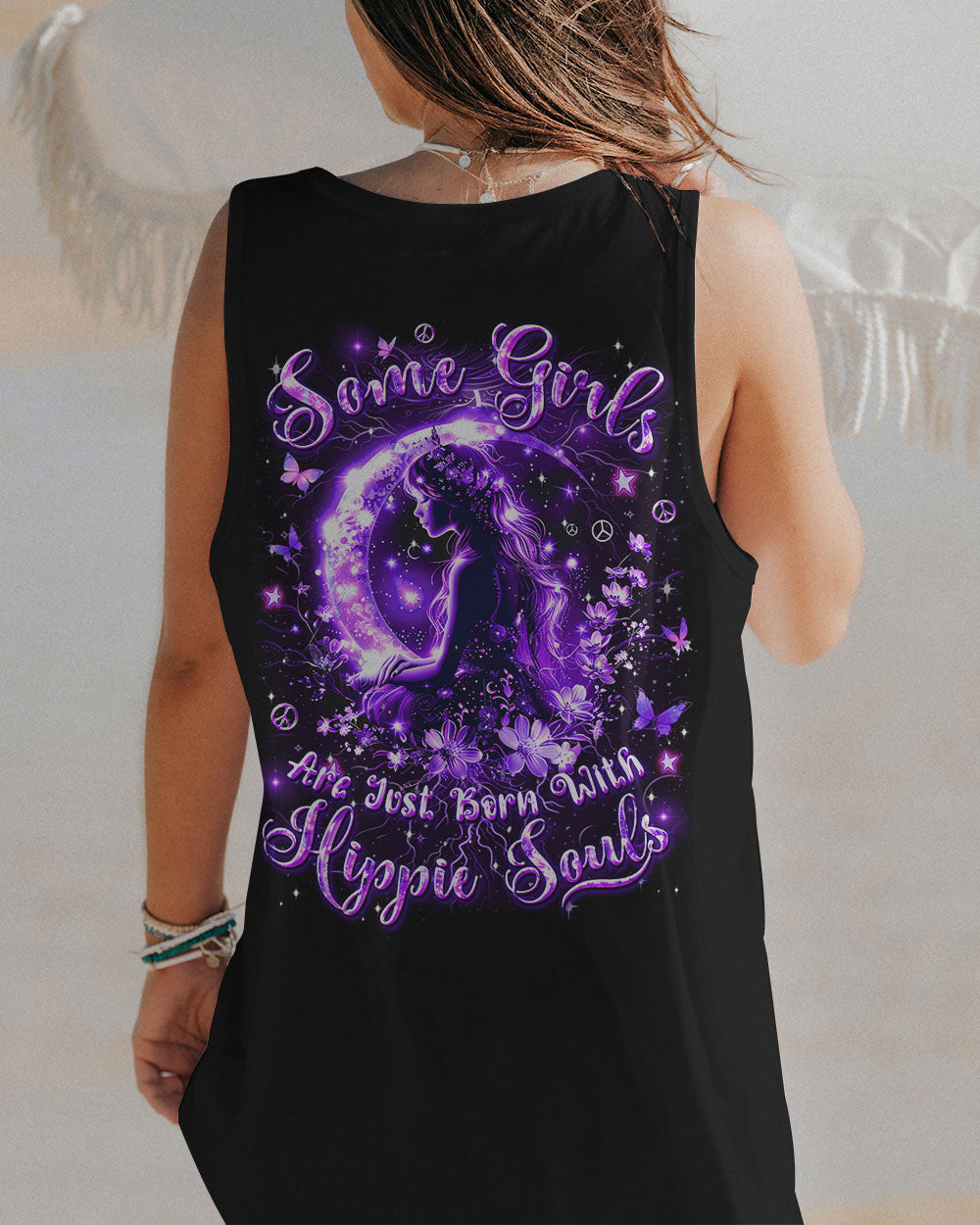 SOME GIRLS ARE JUST BORN WITH HIPPIE SOULS ALL OVER PRINT - YHDU2511244