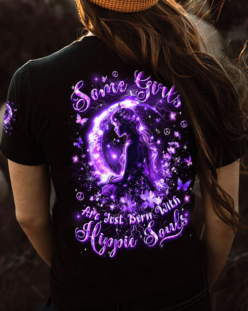 SOME GIRLS ARE JUST BORN WITH HIPPIE SOULS ALL OVER PRINT - YHDU2511244