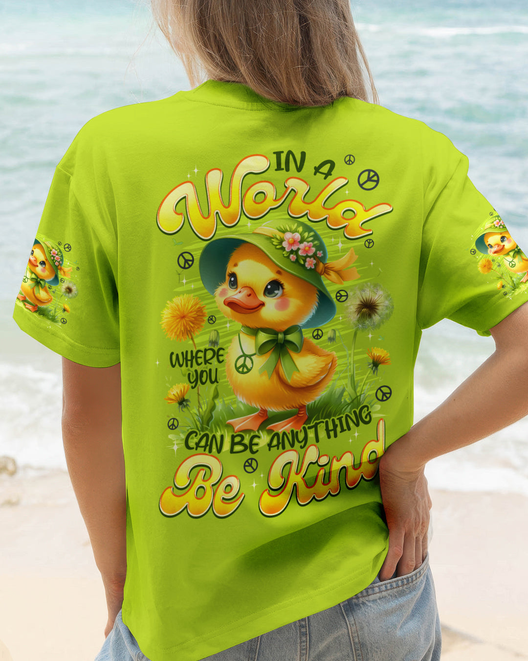 IN A WORLD WHERE YOU CAN BE ANYTHING BE KIND DUCK ALL OVER PRINT - TYPQ1812252