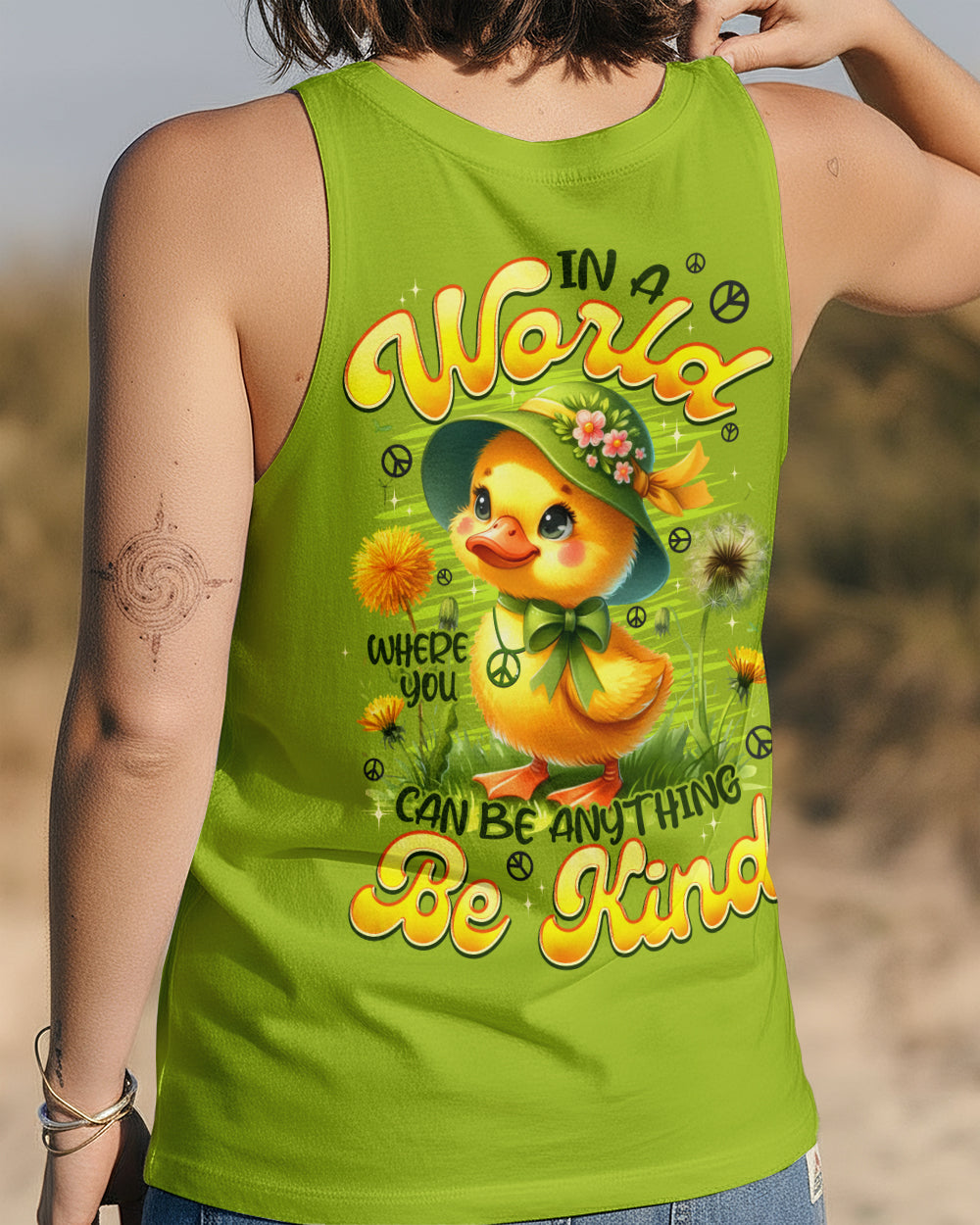 IN A WORLD WHERE YOU CAN BE ANYTHING BE KIND DUCK ALL OVER PRINT - TYPQ1812252