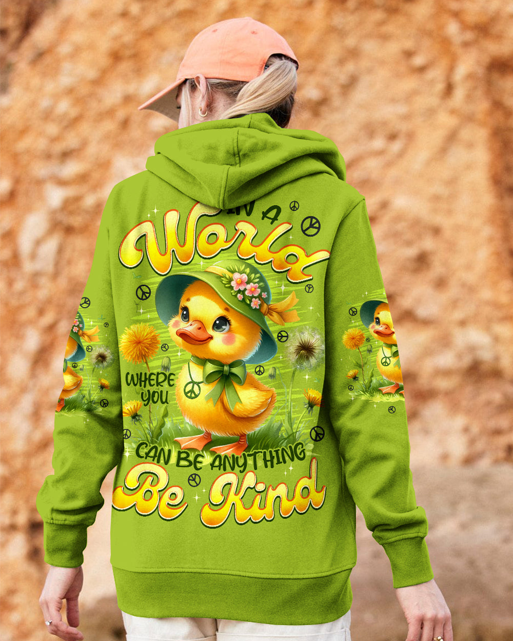 IN A WORLD WHERE YOU CAN BE ANYTHING BE KIND DUCK ALL OVER PRINT - TYPQ1812252