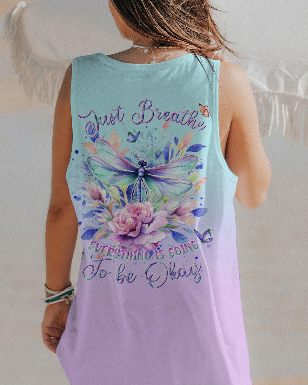 JUST BREATHE DRAGONFLY ALL OVER PRINT - YHDU1412232