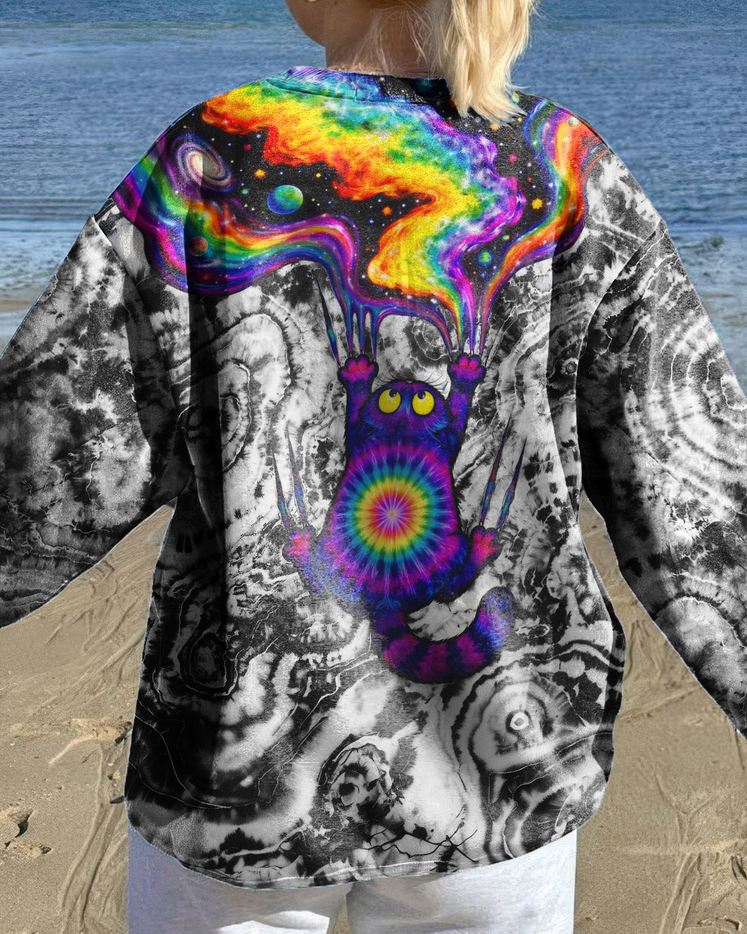 SCRATCHING CAT GALAXY ALL OVER PRINT - KMTM1201261