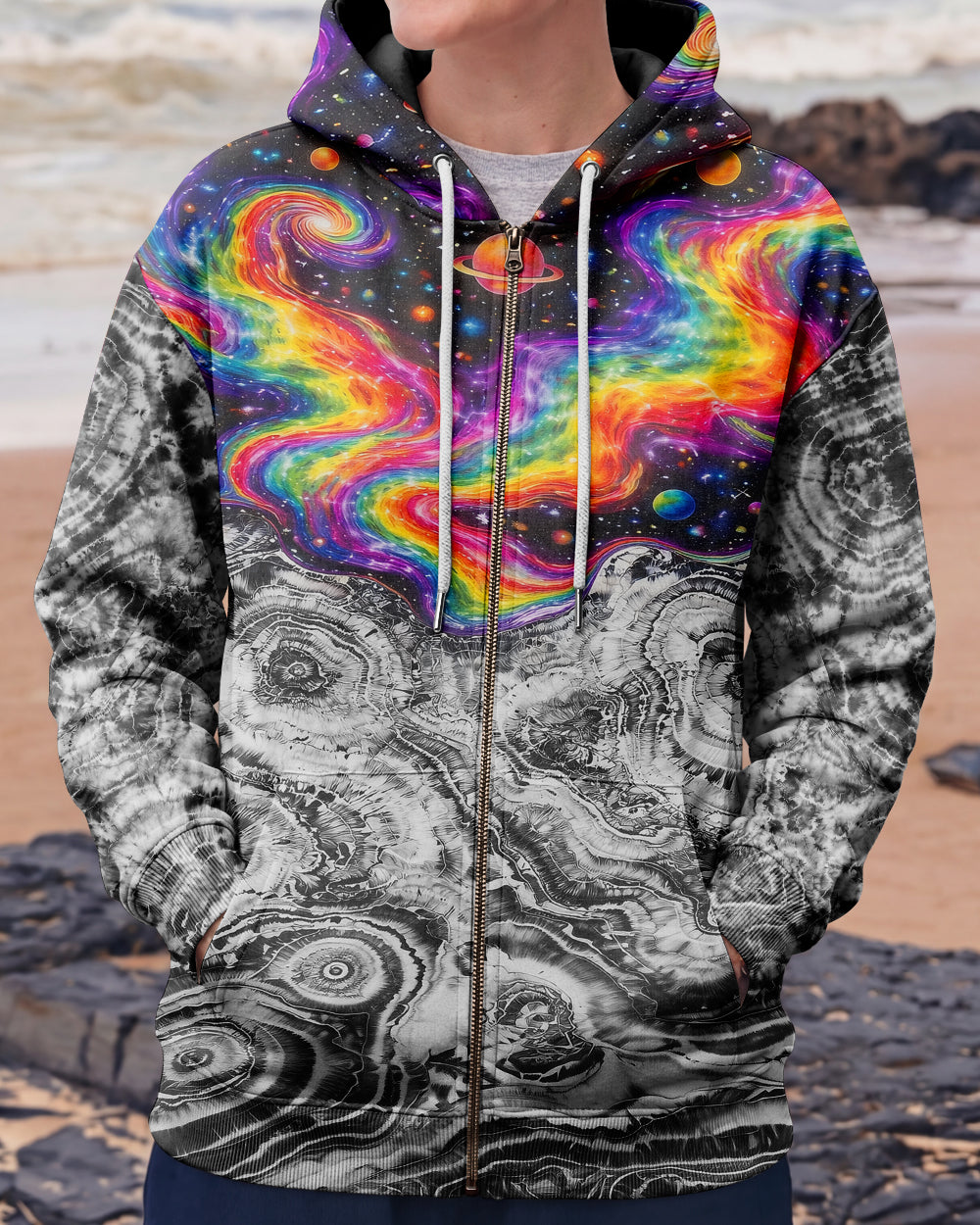 SCRATCHING CAT GALAXY ALL OVER PRINT - KMTM1201261