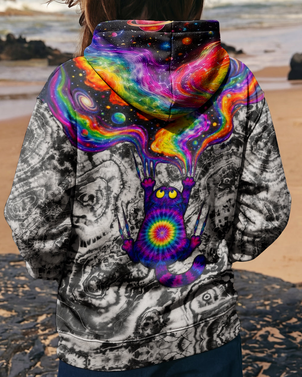 SCRATCHING CAT GALAXY ALL OVER PRINT - KMTM1201261