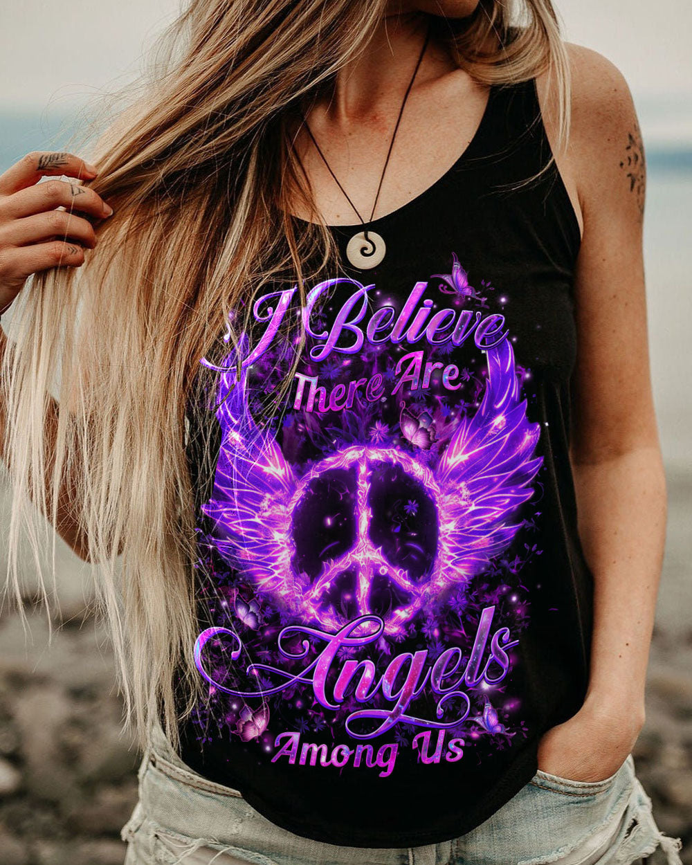 I BELIEVE THERE ARE ANGELS AMONG US ALL OVER PRINT - YHHN1608243
