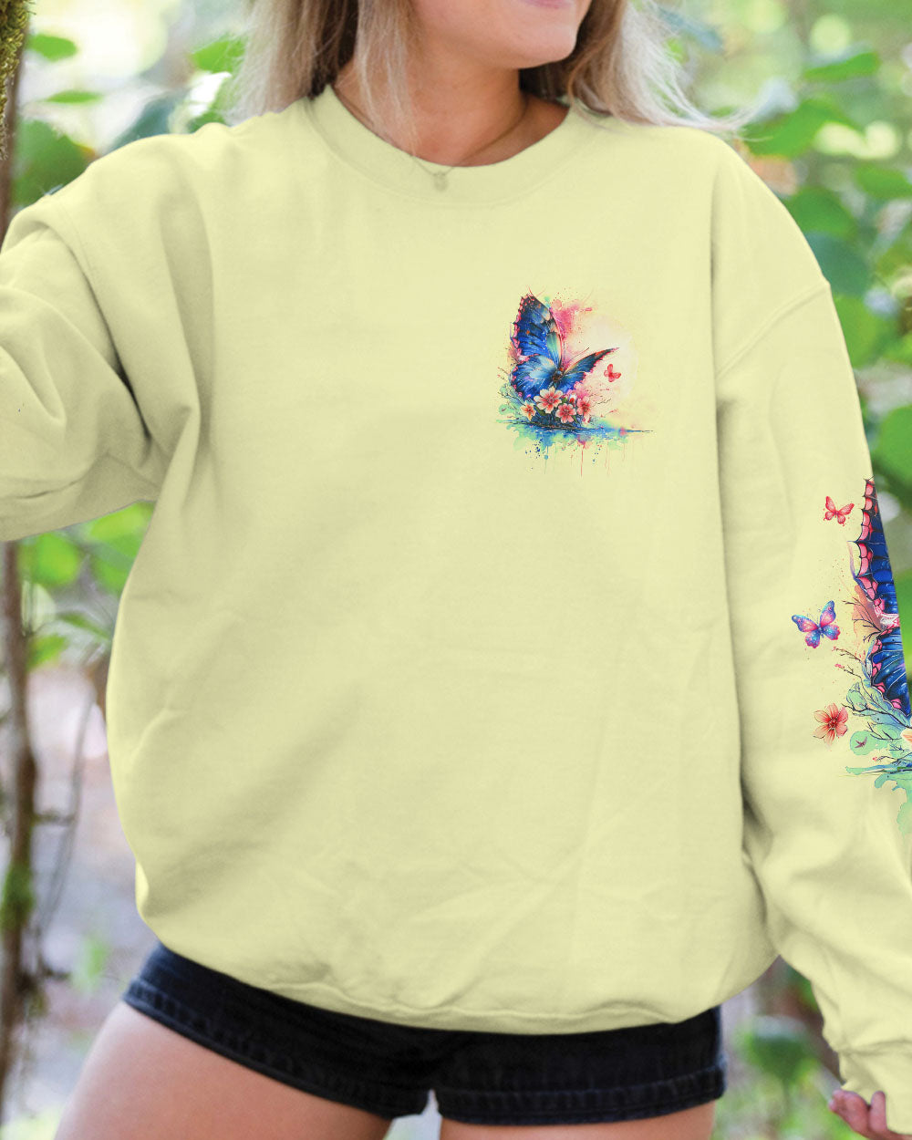 I BELIEVE THERE ARE ANGELS AMONG US BUTTERFLY ALL OVER PRINT - TLNO0104242