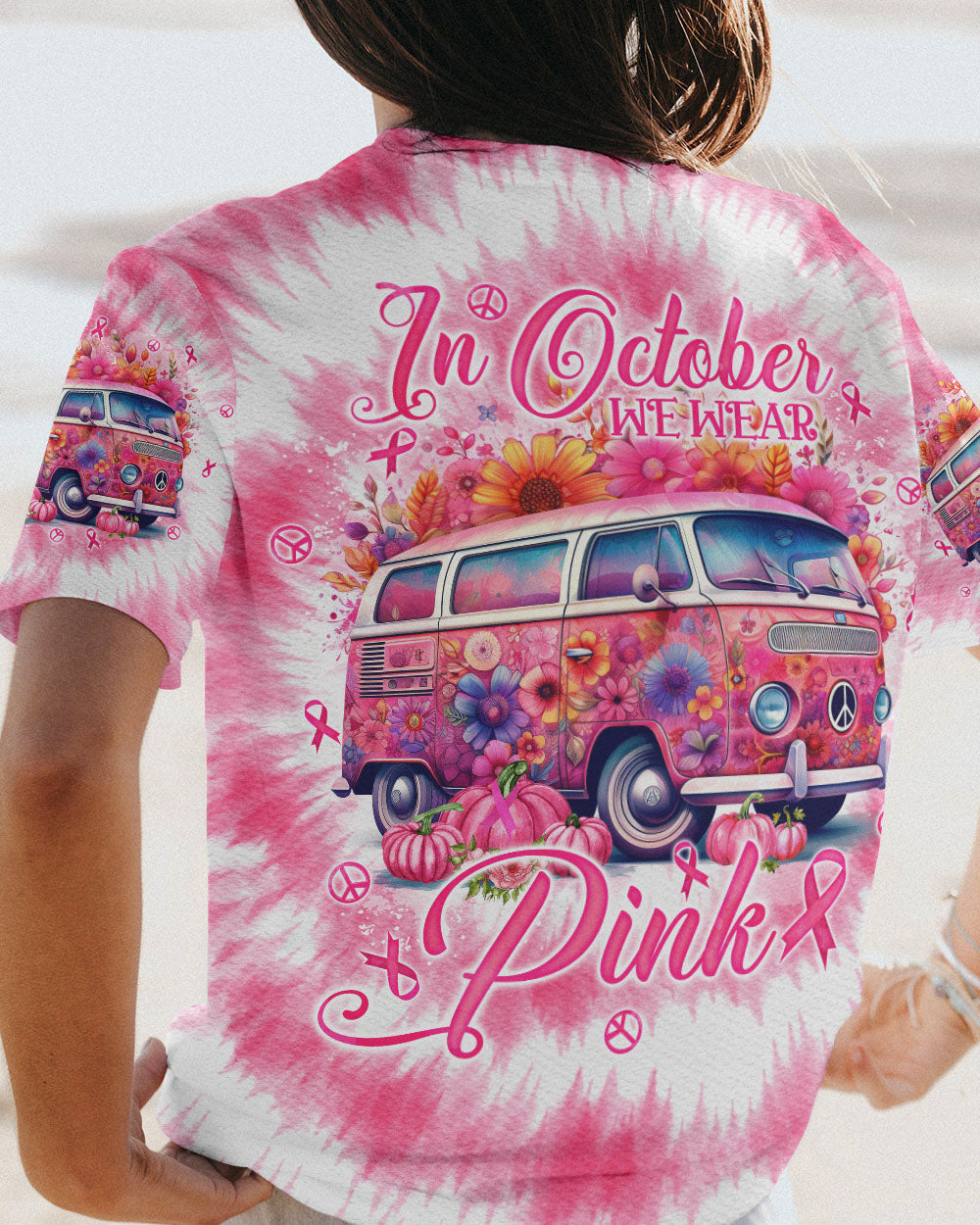 IN OCTOBER WE WEAR PINK TIE DYE ALL OVER PRINT - TLNO0108231