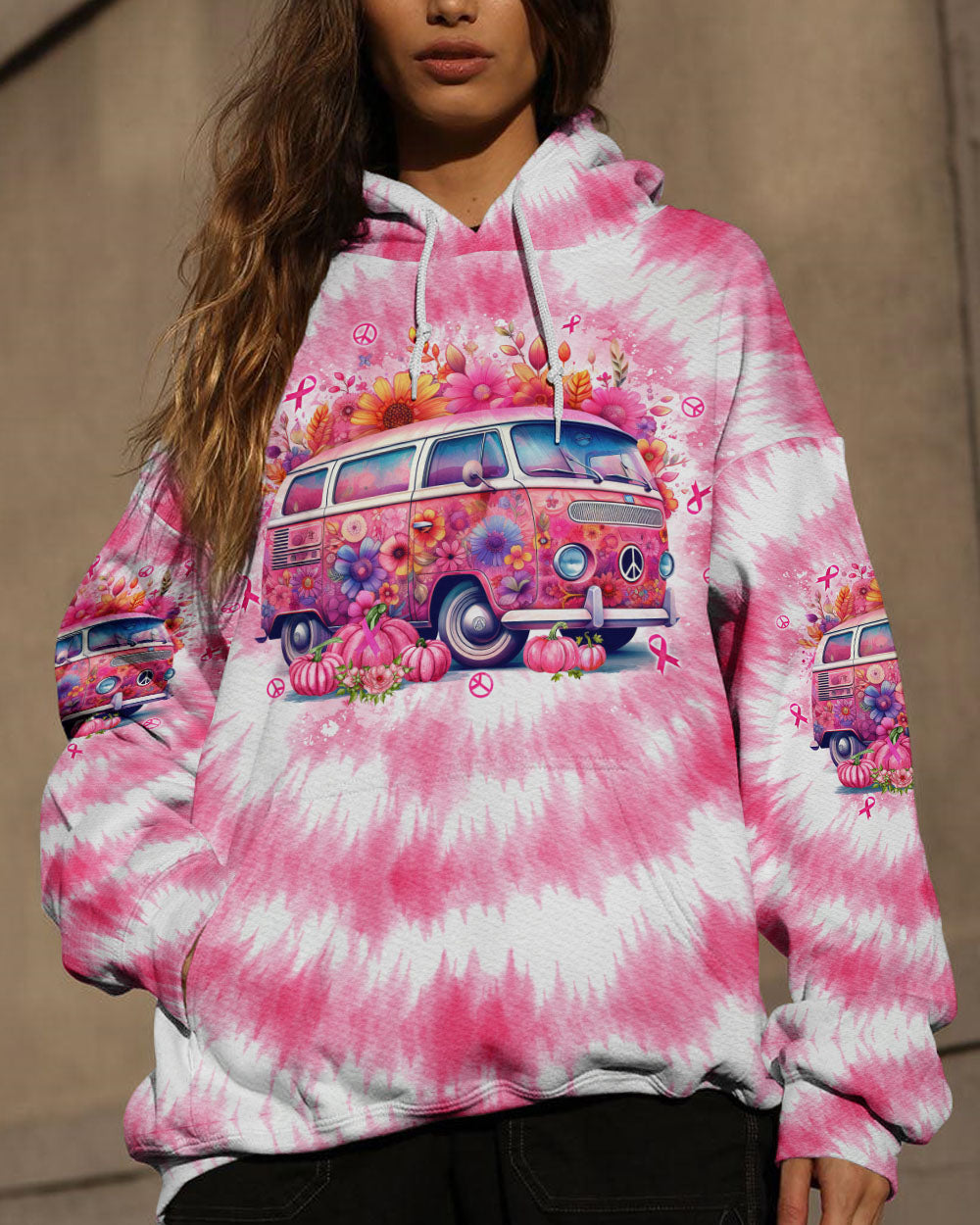IN OCTOBER WE WEAR PINK TIE DYE ALL OVER PRINT - TLNO0108231