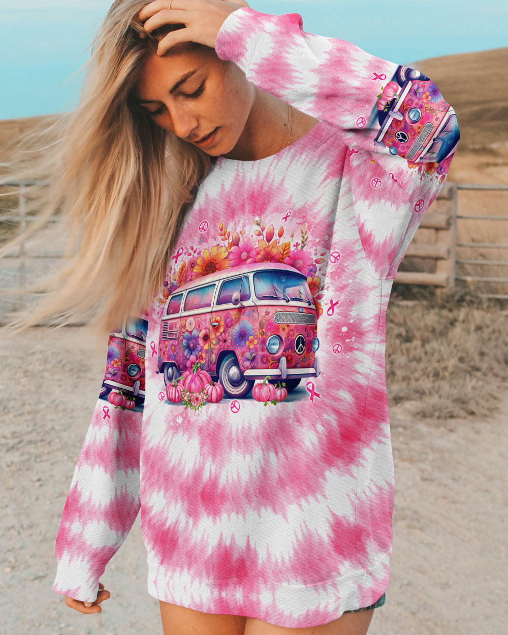 IN OCTOBER WE WEAR PINK TIE DYE ALL OVER PRINT - TLNO0108231