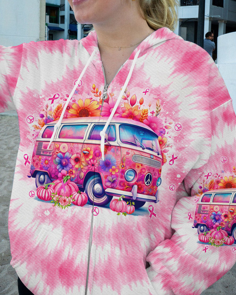 IN OCTOBER WE WEAR PINK TIE DYE ALL OVER PRINT - TLNO0108231