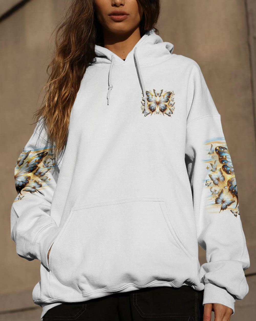 I BELIEVE THERE ARE ANGELS AMONG US BUTTERFLY ALL OVER PRINT - TLNO0110241