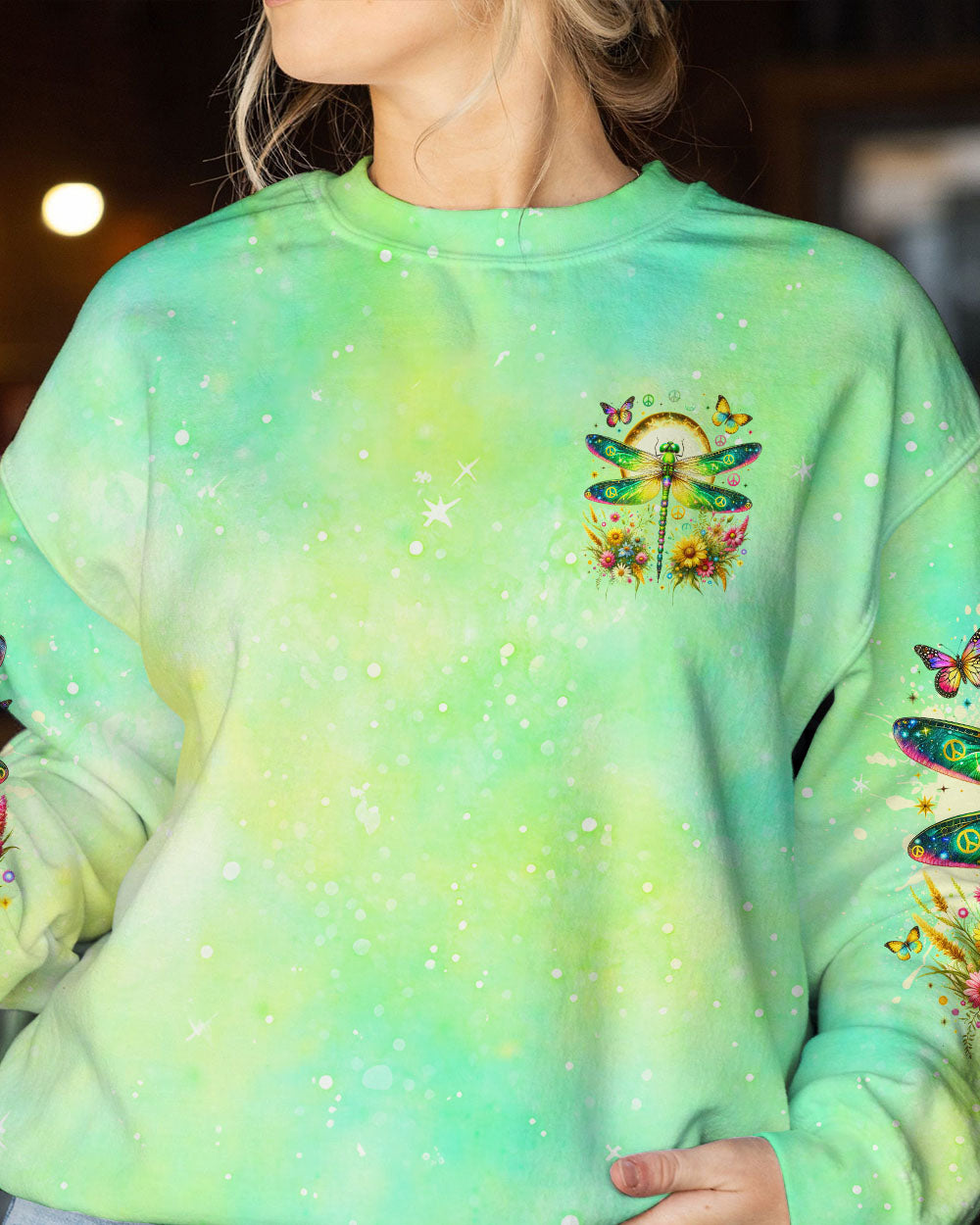 I AM THE STORM DRAGONFLY FLORAL ALL OVER PRINT - TLNO0112231