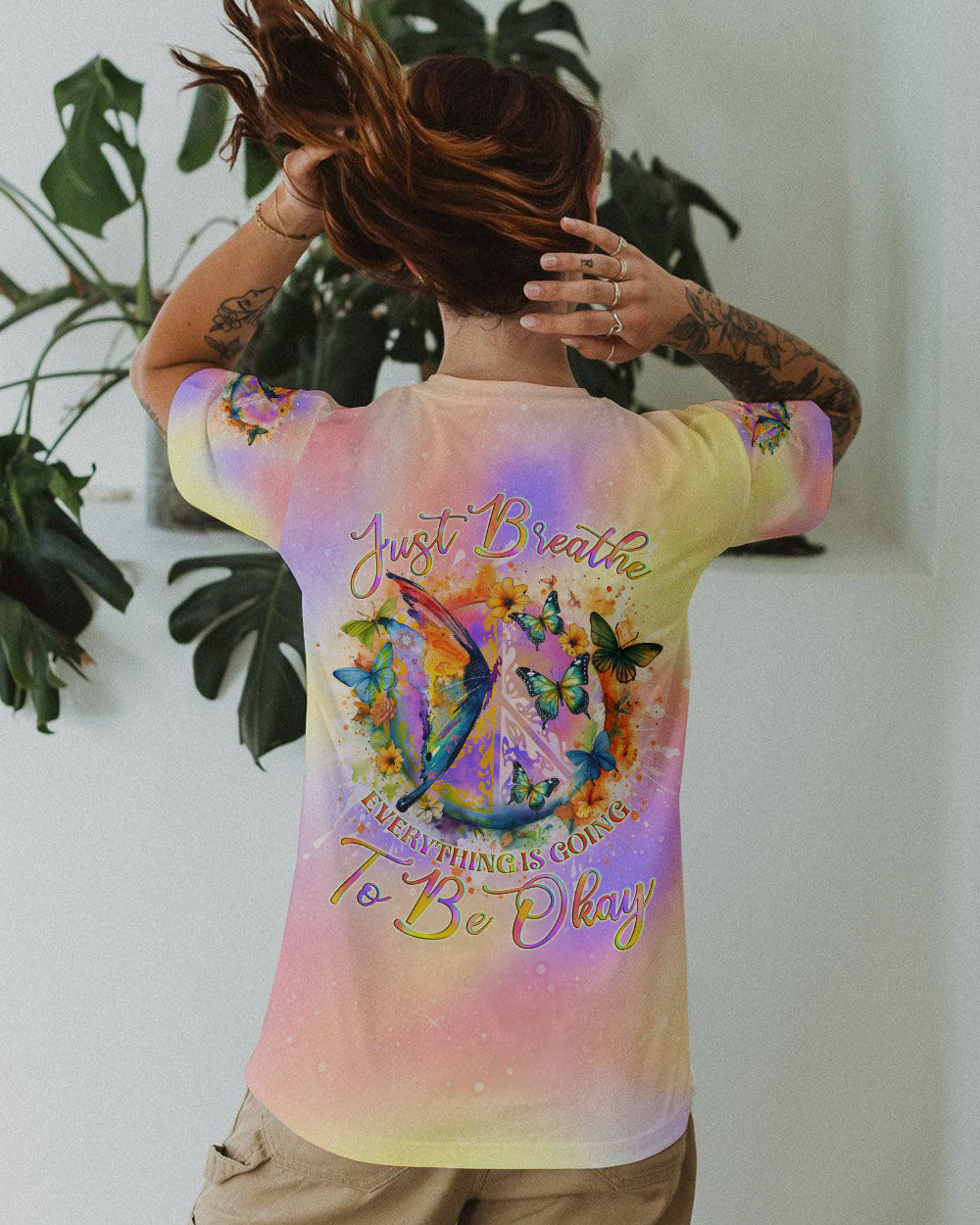 JUST BREATHE BUTTERFLY ALL OVER PRINT - TLNO0201241