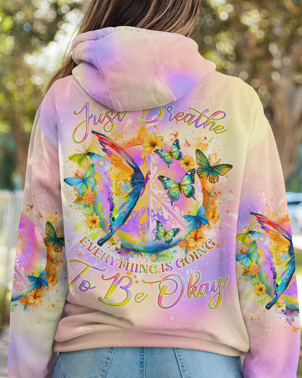 JUST BREATHE BUTTERFLY ALL OVER PRINT - TLNO0201241