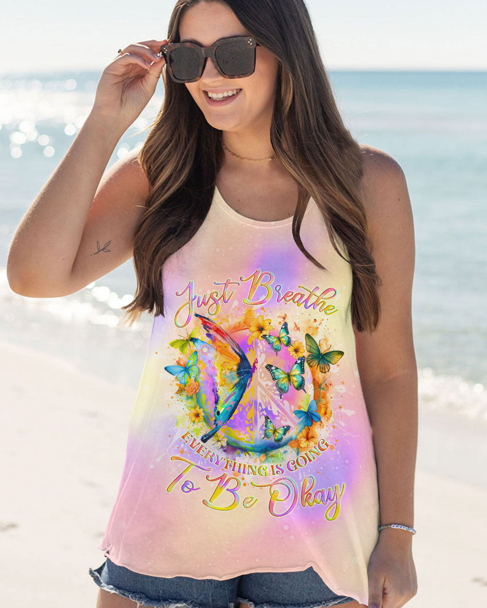 JUST BREATHE BUTTERFLY ALL OVER PRINT - TLNO0201241