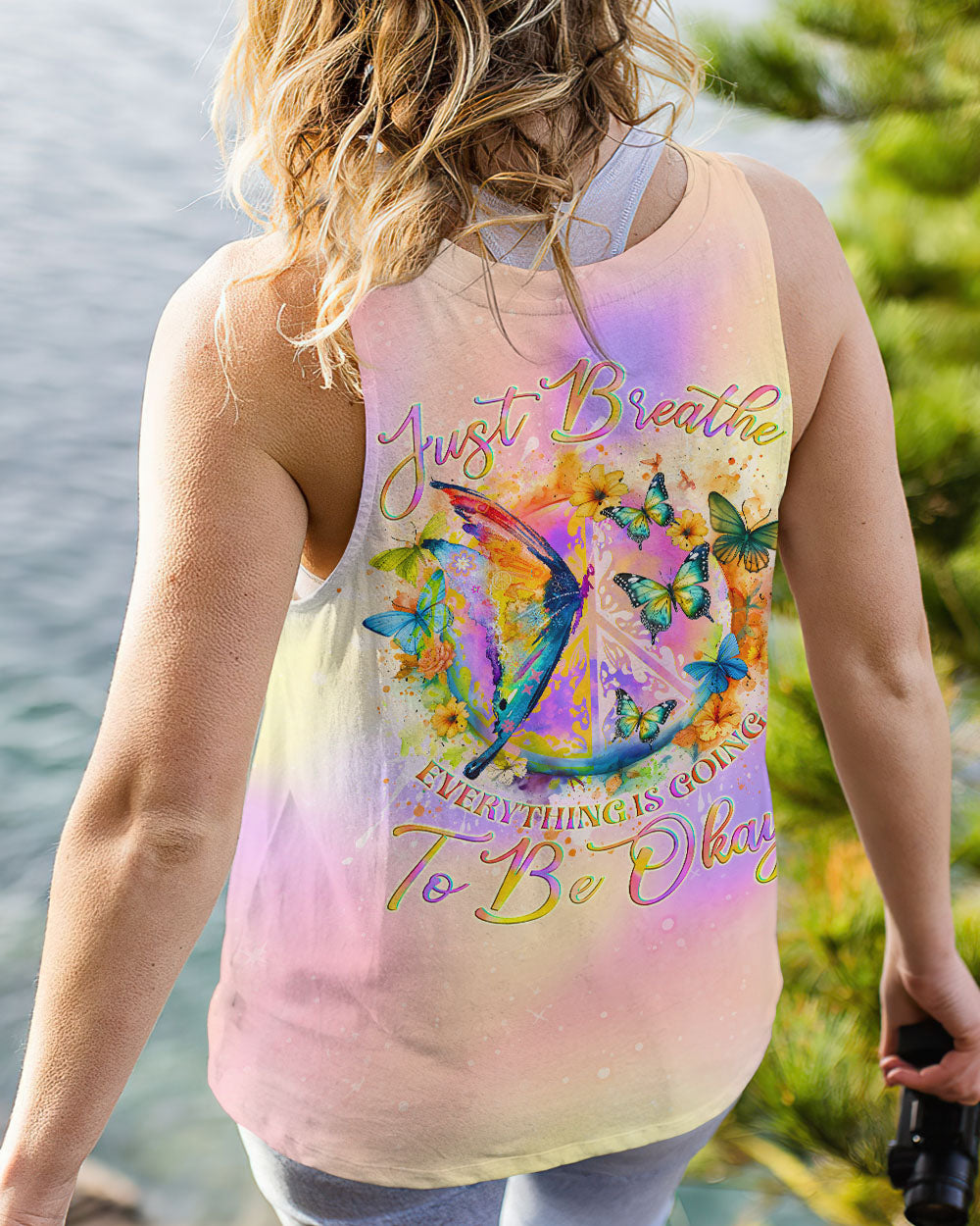JUST BREATHE BUTTERFLY ALL OVER PRINT - TLNO0201241