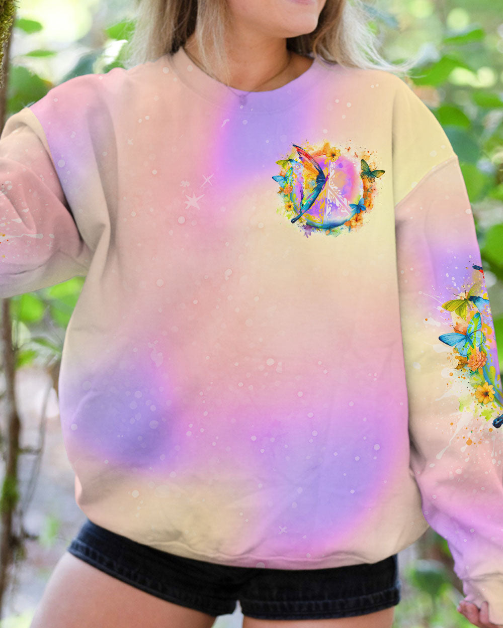 JUST BREATHE BUTTERFLY ALL OVER PRINT - TLNO0201241
