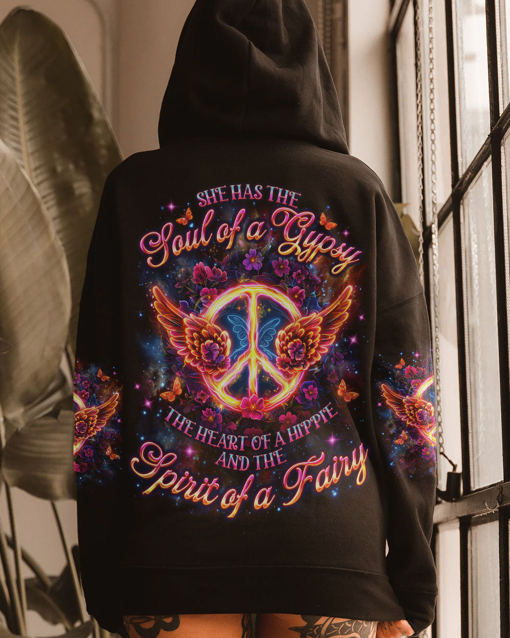 SPIRIT OF A FAIRY PEACE WINGS ALL OVER PRINT - TLNO0201253