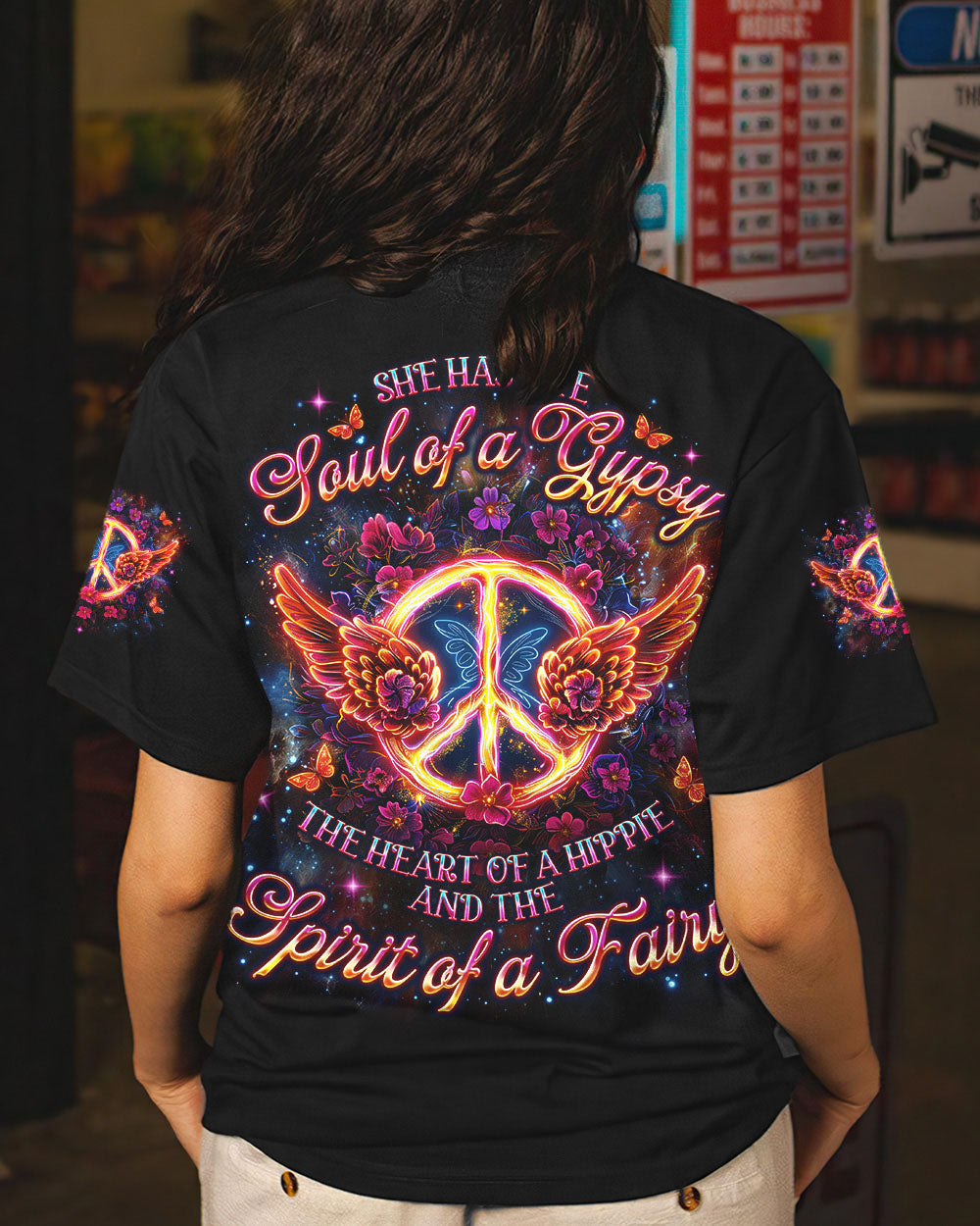 SPIRIT OF A FAIRY PEACE WINGS ALL OVER PRINT - TLNO0201253