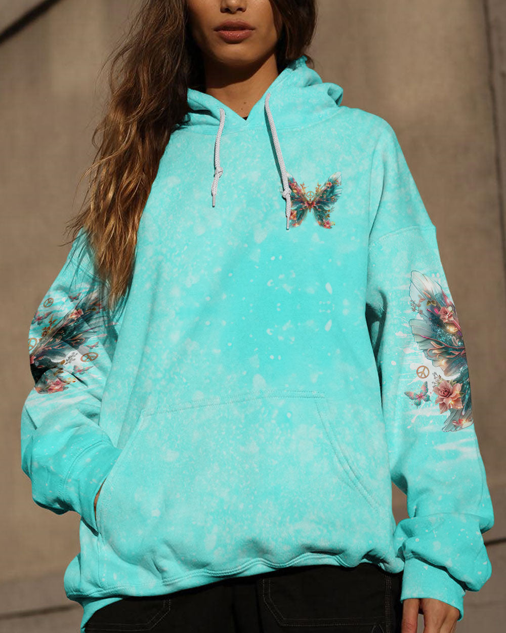 WHEN BUTTERFLIES APPEAR ANGELS ARE NEAR ALL OVER PRINT - TLNO0204241